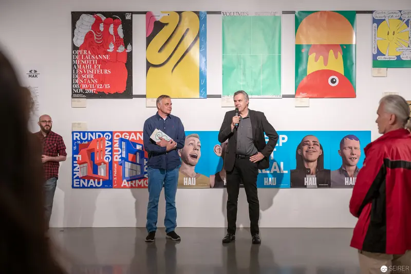 100 Beste Plakate 17 Exhibition View at MAK Vienna with Graphic Poster Display