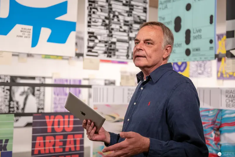 Speaker Presenting at 100 Beste Plakate 17 Exhibition at MAK, Vienna