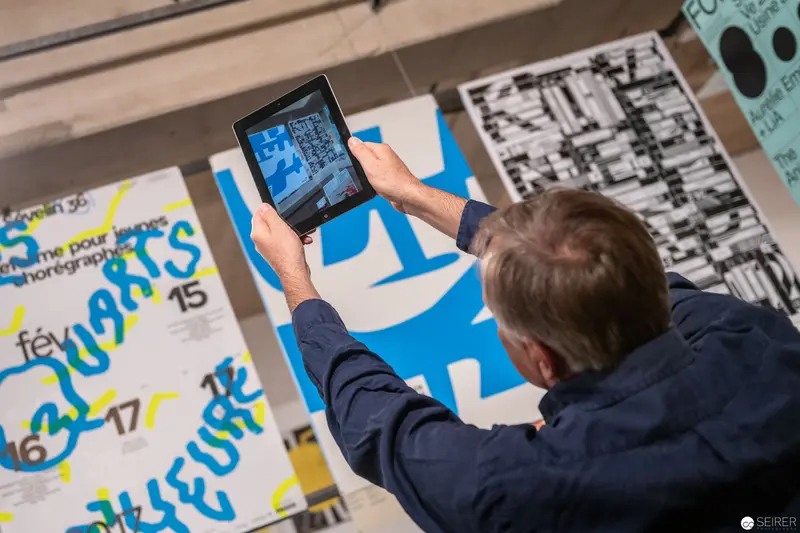 Digital Documentation at 100 Beste Plakate 17 Exhibition at MAK, Vienna
