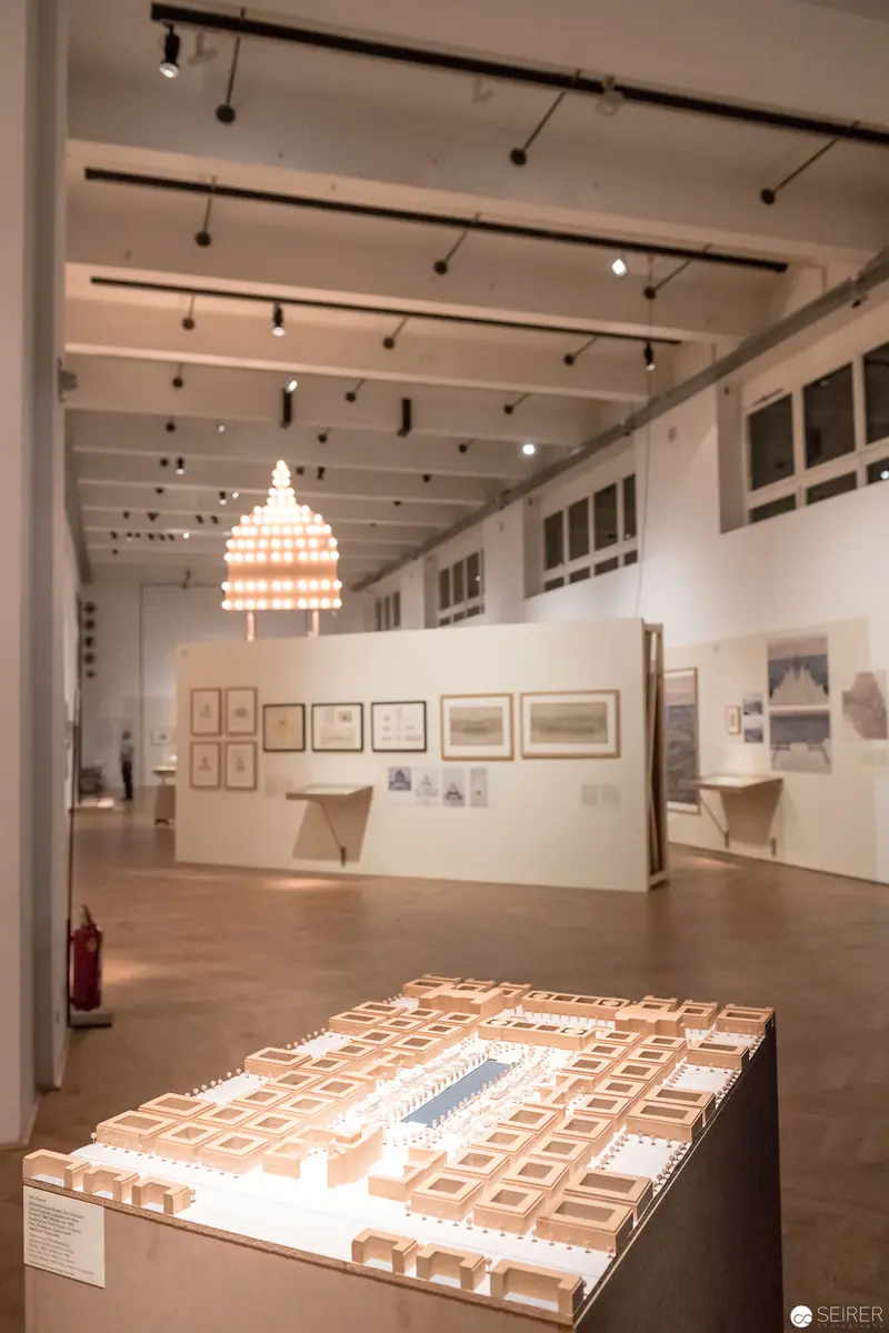 MAK Exhibition 'Post Otto Wagner': Architectural Model and Gallery Interior View