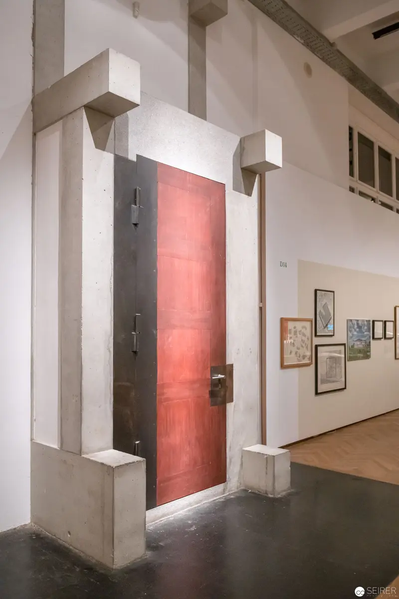 Exhibition View of Red Door Installation at MAK's 'Post Otto Wagner' Exhibition