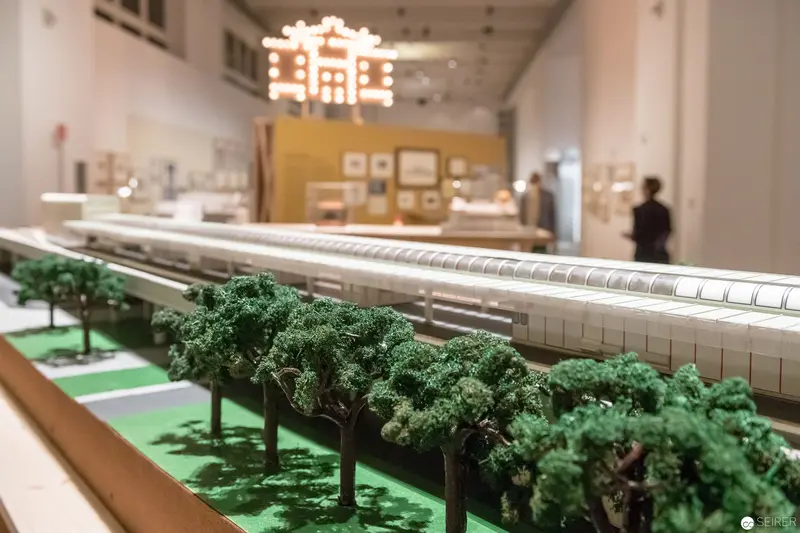 Architectural Model of Transportation Infrastructure at MAK Exhibition