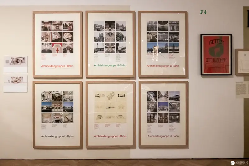 Architektengruppe U Bahn Exhibition View: Systematic Photographic Architectural Documentation