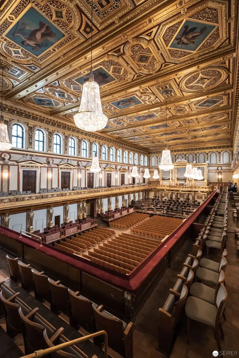 Golden Hall Interior of Musikverein: Ornate Concert Venue in Vienna's Architectural Splendor