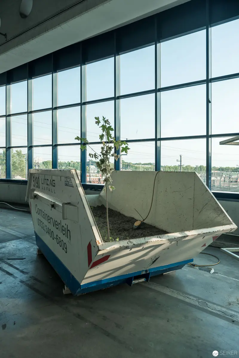 Deconstructed Transportation Installation at Post City Linz, Ars Electronica 2018