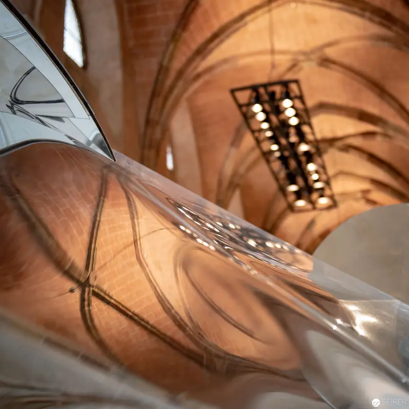 Eva Schlegel's "Spaces" - Ethereal Installation in Gothic Church Interior