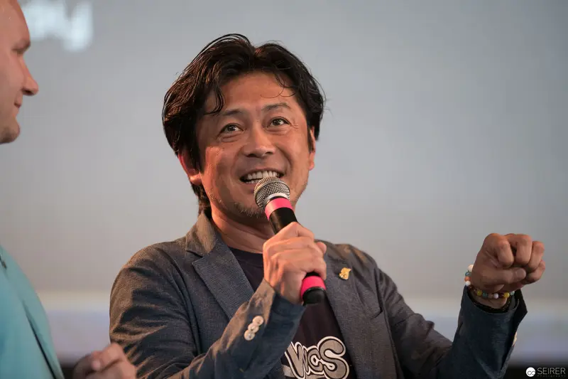 Takuya Taniguchi Performing with Animated Enthusiasm at AniNite 2018