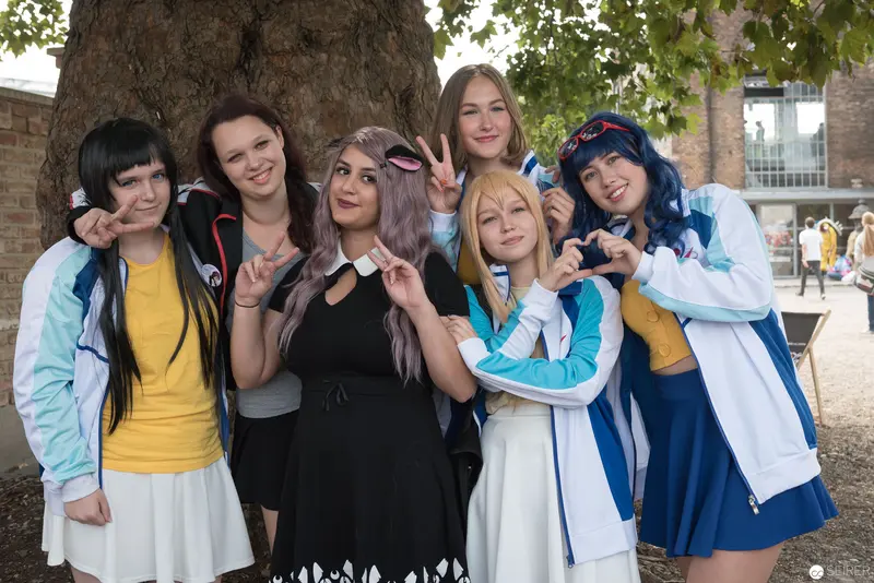 Cosplay Group Posing at AniNite 2018 Anime Convention