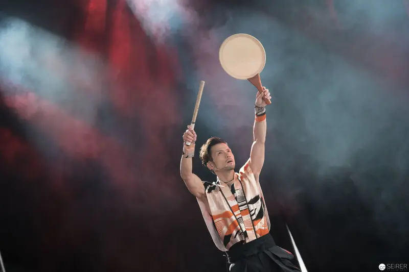 Takuya Taniguchi Performing Dynamic Percussion at AniNite 2018 Performance