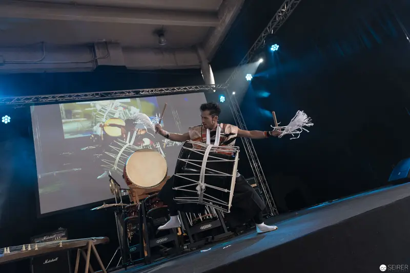 Takuya Taniguchi Performing Dynamic Drumming at AniNite 2018 Musical Event