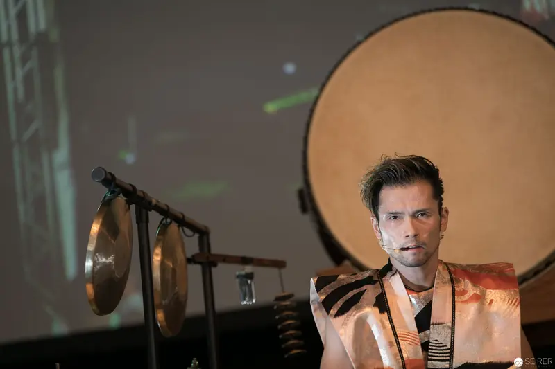 Takuya Taniguchi Performing Percussion at AniNite 2018 Music Event