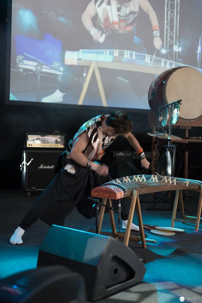 Takuya Taniguchi Performing Dynamic Percussion at AniNite 2018 Music Event