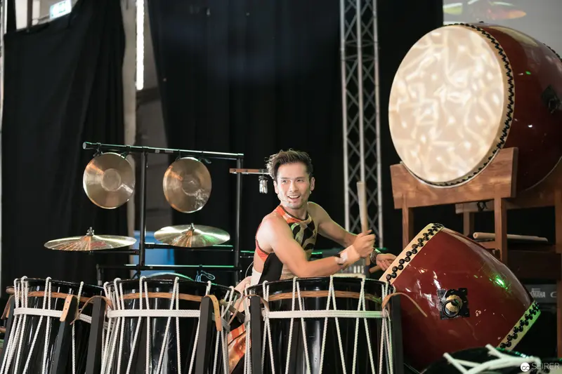 Taiko Drummer Takuya Taniguchi Performing Energetic Solo at AniNite 2018