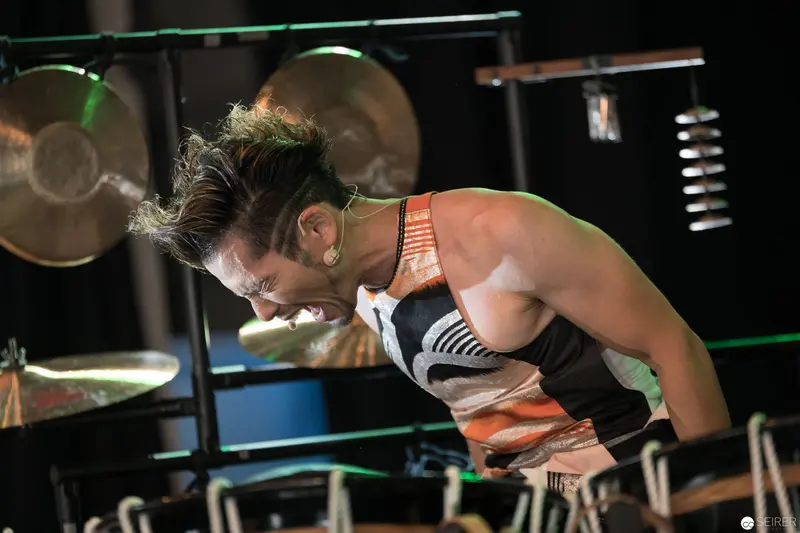 Intense Drummer Performance at AniNite 2018 Music Festival
