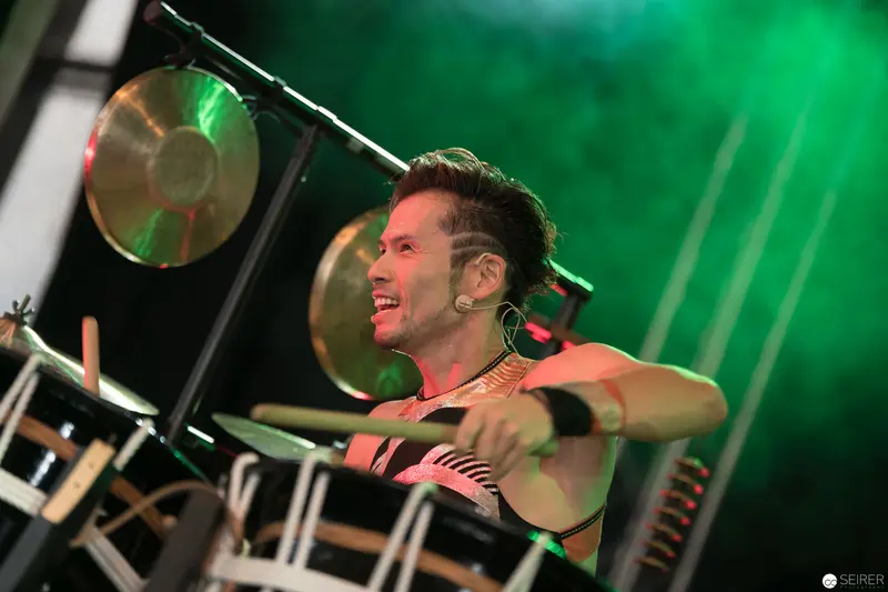 Takuya Taniguchi Performing Energetic Drum Set at AniNite 2018 Music Event