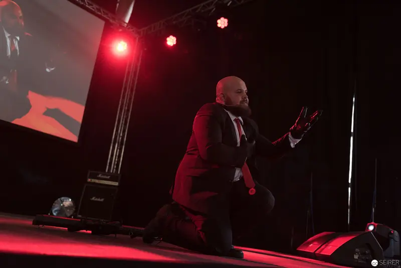 Intense Performance at AniNite 2018 in Red Stage Lighting