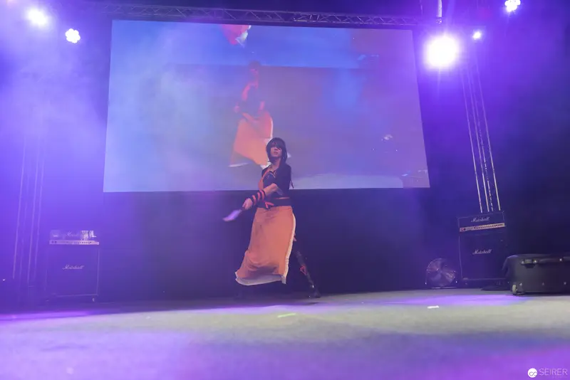 Haruka Performing Dramatic Solo on Stage at AniNite 2018 Music Festival