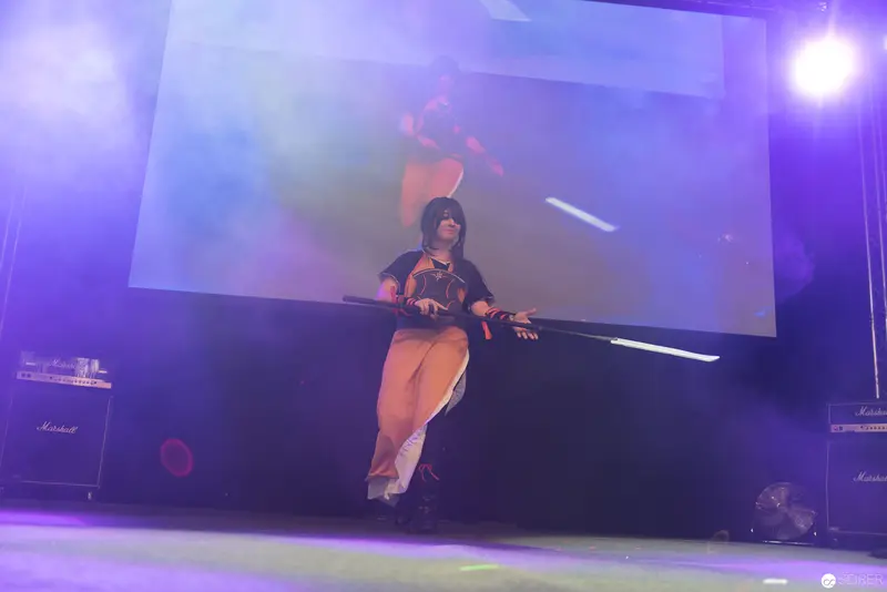 Haruka Performing on Stage at AniNite 2018 Music Festival