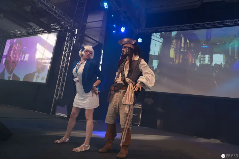 Cosplay Performance at AniNite 2018 with Pirate and Character Costume