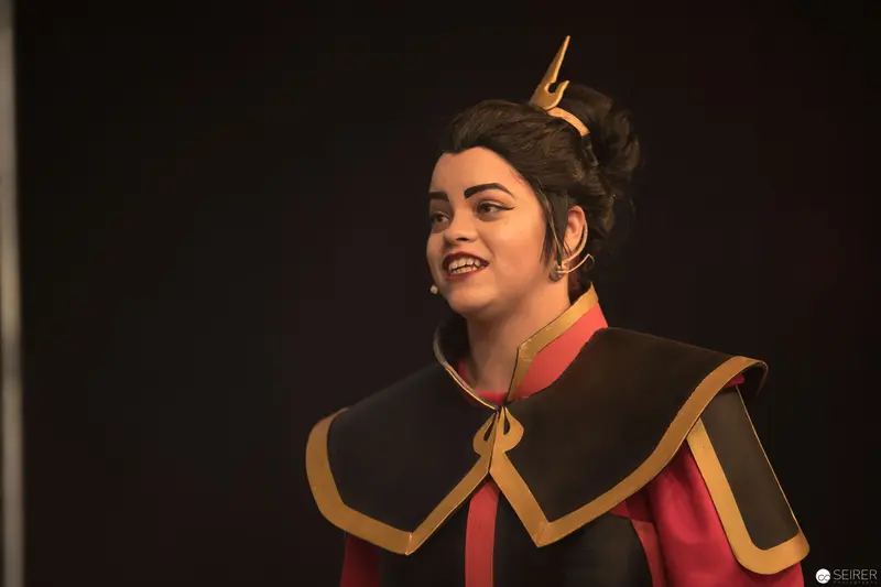 Cosplayer in Royal Attire at AniNite 2018 Convention Performance