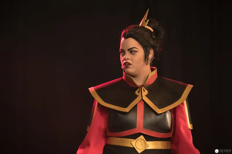 Cosplay Portrait of Fire Nation Character from Avatar: The Last Airbender