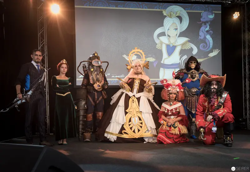 Cosplay Characters Assembled at AniNite 2018 Performance Stage