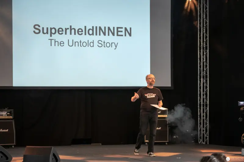 SuperheldINNEN: The Untold Story Presentation at Multimedia Event