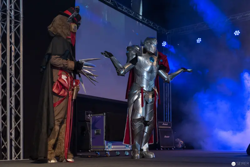 Costumed Performers on Stage at AniNite 2018 Convention