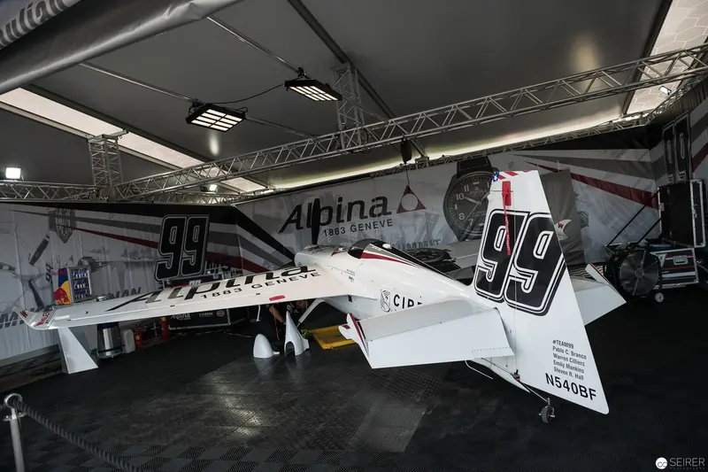 Alpina Race Plane at Exhibition Display, Numbered Competition Aircraft