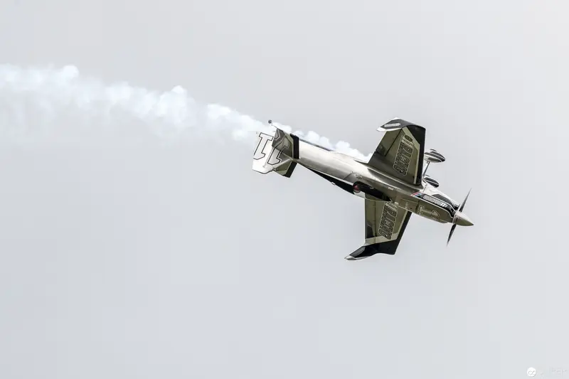 Red Bull Air Race Aerobatic Performance: Precision Stunt Aircraft in Flight