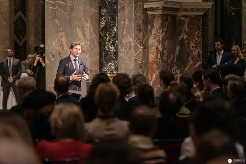 Wes Anderson Speaking at Kunsthistorisches Museum Wien in Elegant Architectural Setting