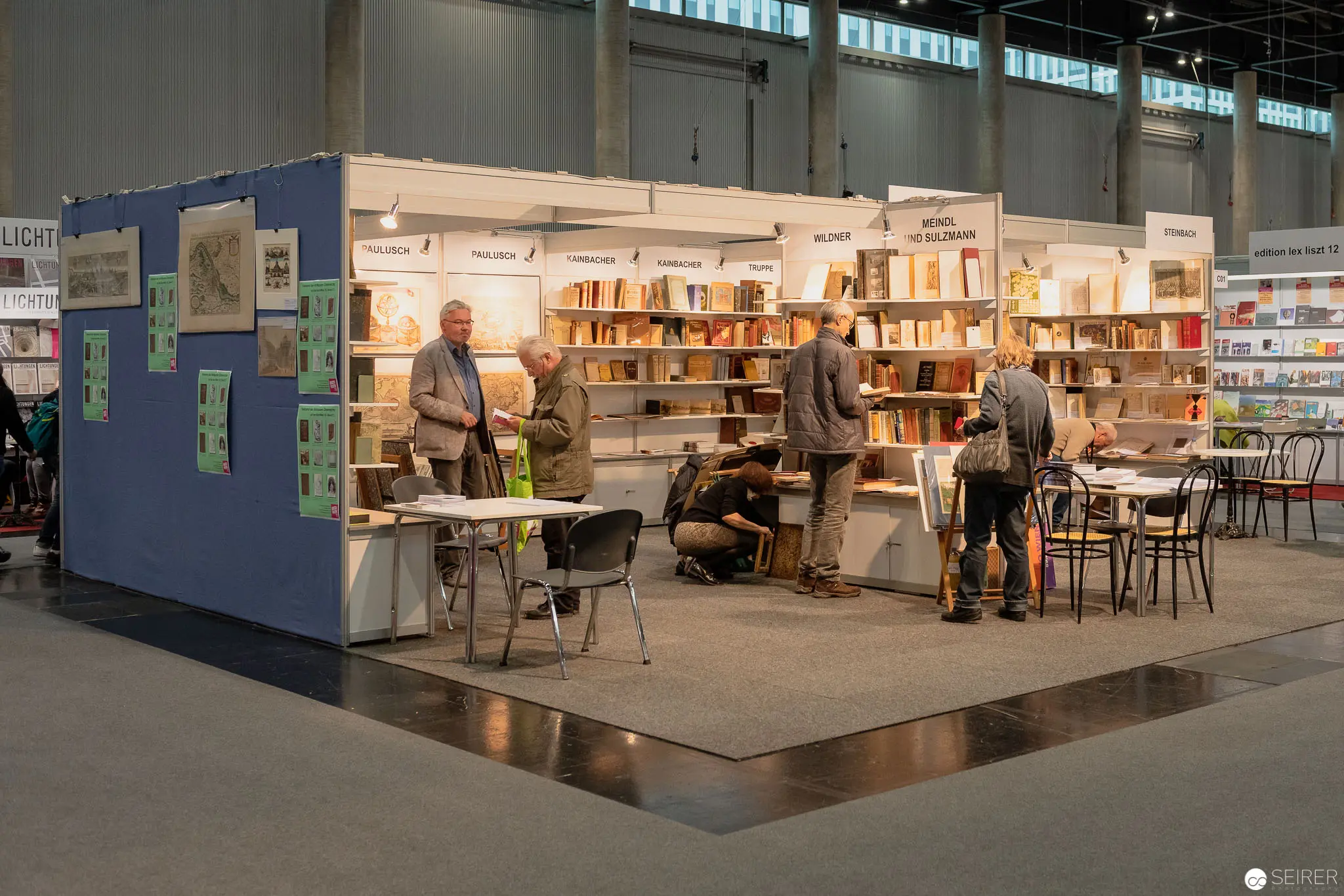 Buch Wien Book Fair: Publishing Professionals at Illuminated Exhibition Stand