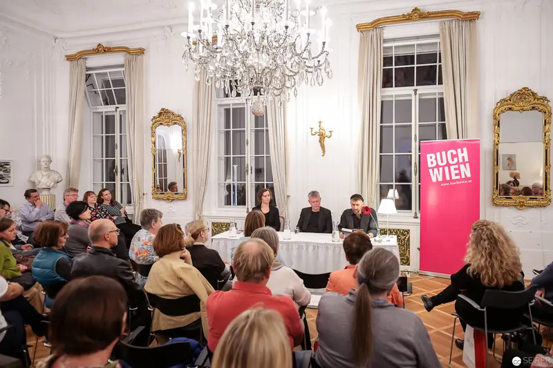 Arne Dahl Book Reading at Buch Wien 2018 in Elegant Viennese Salon