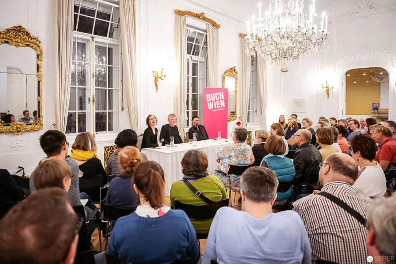 Arne Dahl Book Reading at Buch Wien 2018 in Elegant Viennese Salon