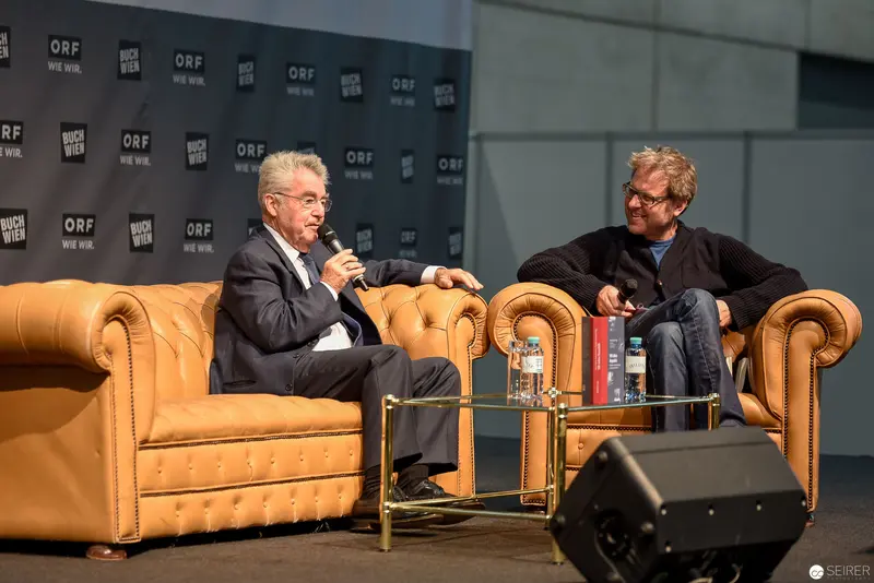 Heinz Fischer and Companion in Conversation at ORF Media Event
