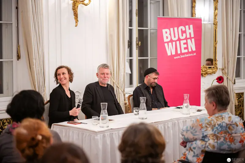 Buch Wien Literary Panel Discussion in Ornate Viennese Interior