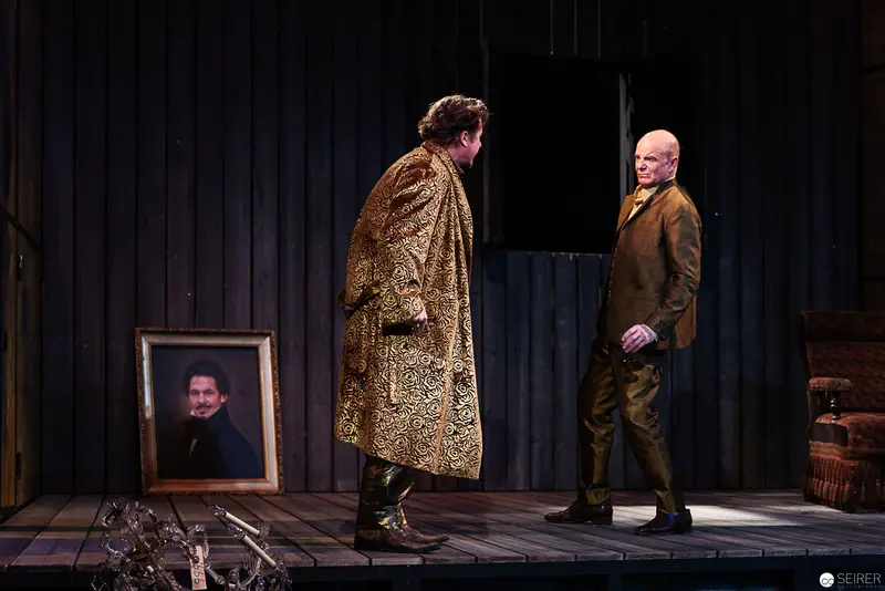 Zenobius and Fortunatus Wurzel in Dramatic Theatrical Staging with Portrait