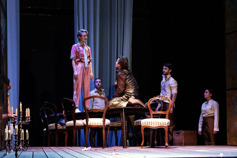 Lakrimosa's Theatrical Gathering: Dramatic Staging of Interactions and Magical Tensions