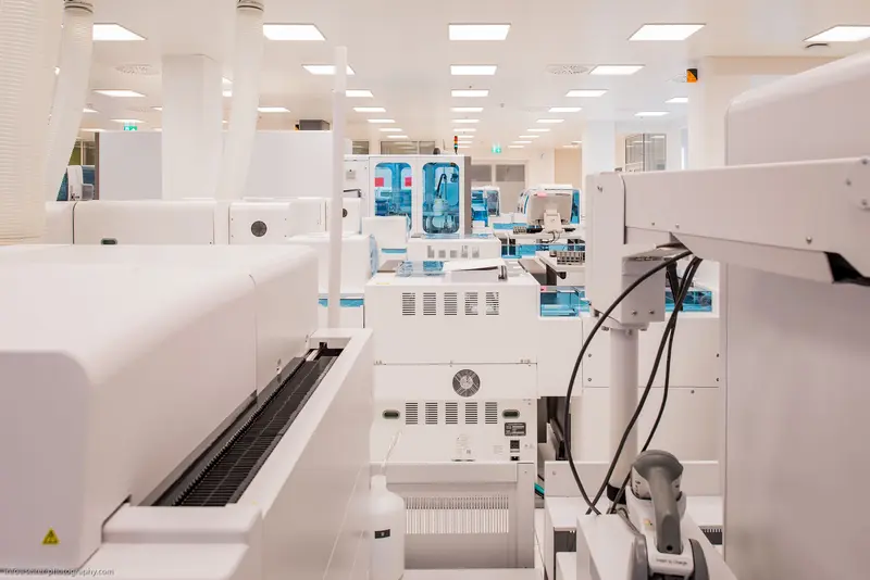 Advanced Medical Laboratory with High-Precision Diagnostic Instrumentation