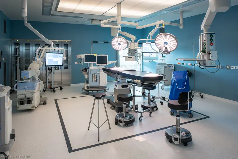 Sterile Surgical Theater with Advanced Medical Imaging and Diagnostic Equipment