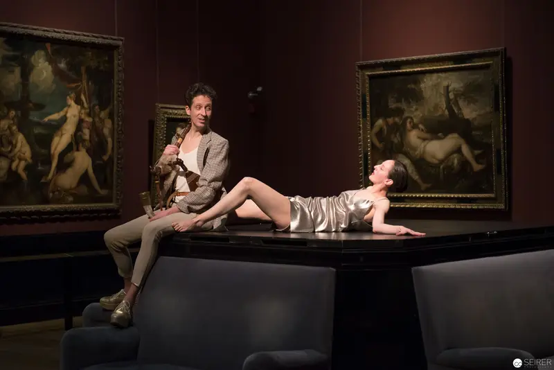 Ganymed Performance at Kunsthistorisches Museum Wien: Staged Tableau with Classical Paintings