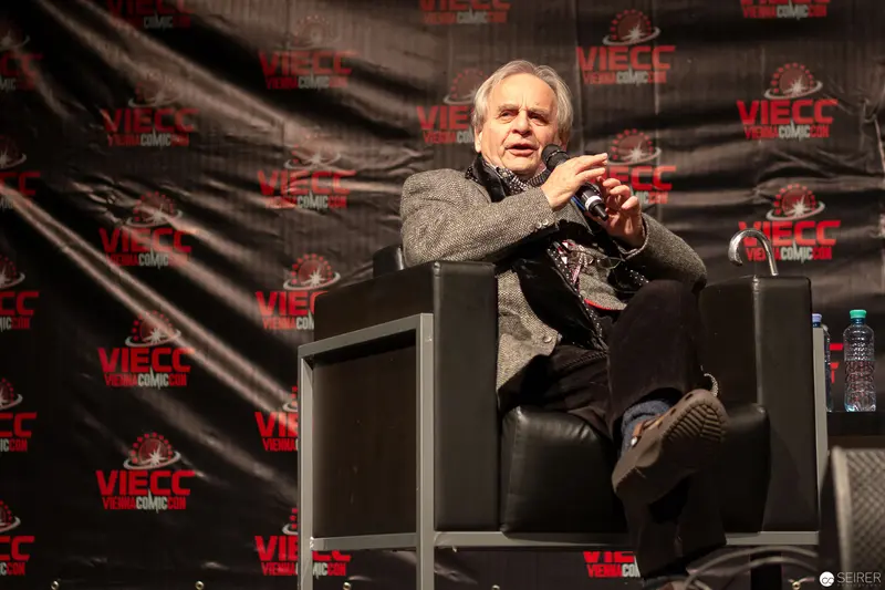 Sylvester McCoy Speaking at Vienna ComicCon 2018 VIECC Interview