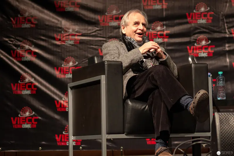 Sylvester McCoy Speaking at Vienna ComicCon 2018 VIECC Interview