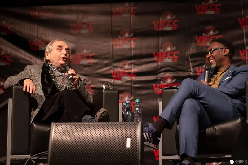 Sylvester McCoy Interviewed by Stefan Cernohuby at Vienna ComicCon 2018