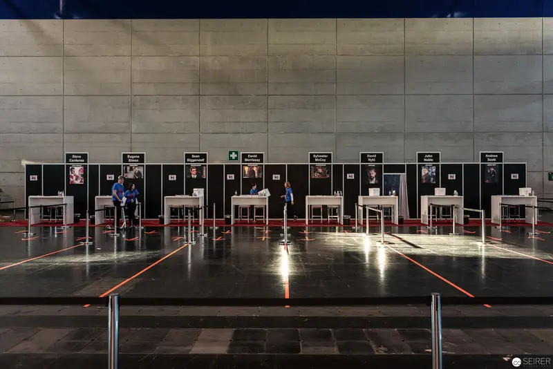 VIECC 2018 Autograph Area: Calm Before the Signing Session