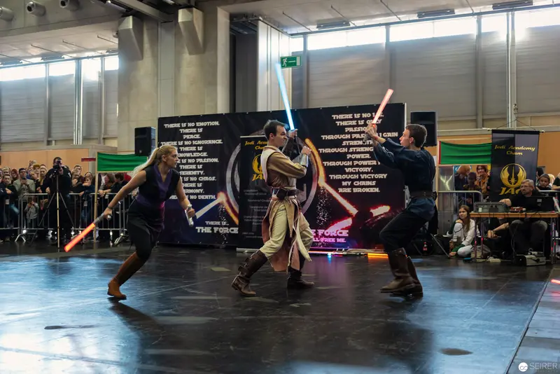 Star Wars Lightsaber Performance at Vienna ComicCon 2018 Choreographed Combat