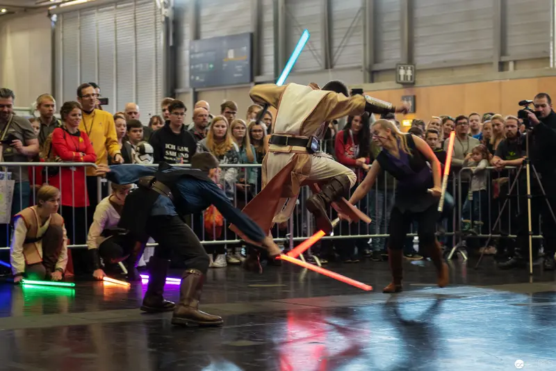 Star Wars Lightsaber Performance at Vienna ComicCon 2018 Cosplay Exhibition