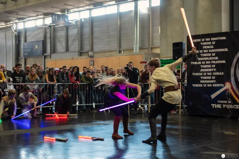 Star Wars Lightsaber Duel Performance at Vienna ComicCon 2018 Cosplay Stage