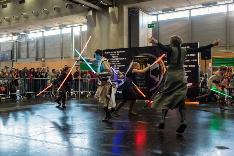 Star Wars Lightsaber Combat Demonstration at Vienna ComicCon 2018