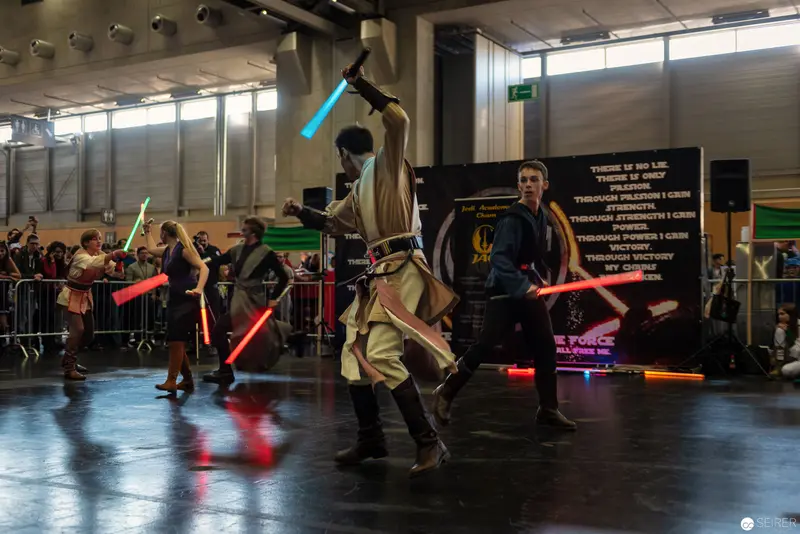 Star Wars Cosplay Lightsaber Duel at Vienna ComicCon 2018